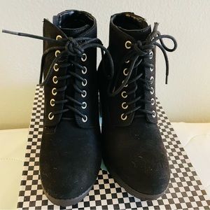 SODA Black Ankle Booties